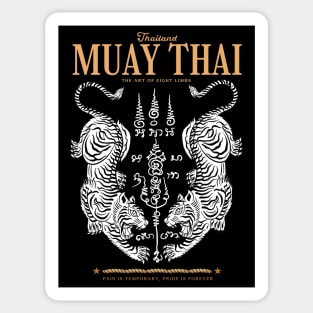 Classic Muay Thai Twin Tiger Sticker